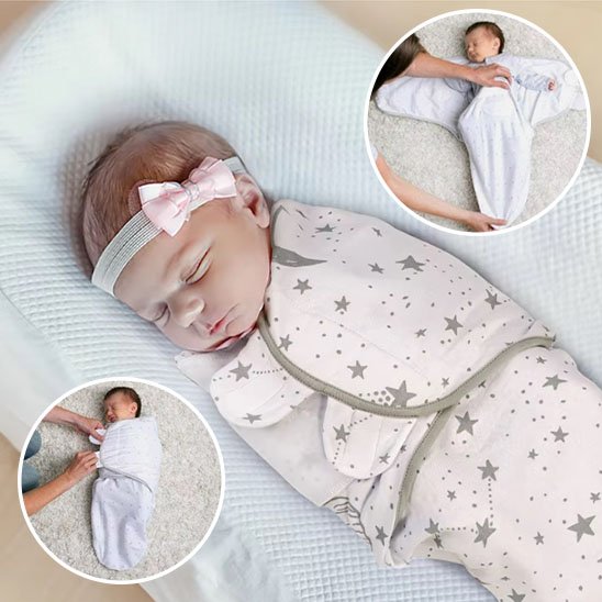 Couverture emmaillotage | Douce et Sécurisante - Mon P'tit Nid Bébé