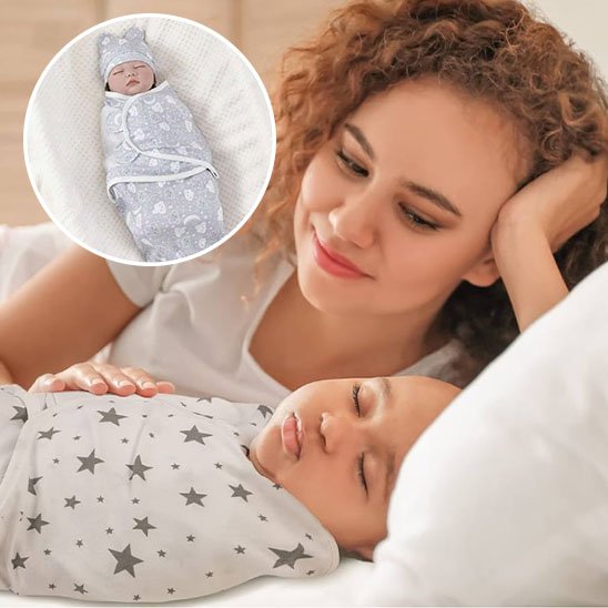 Couverture emmaillotage | Douce et Sécurisante - Mon P'tit Nid Bébé