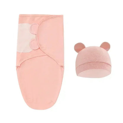 Couverture emmaillotage douce et securisante rose