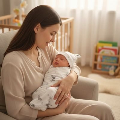 Couverture emmaillotage | Douceur Apaisante - Mon P'tit Nid Bébé