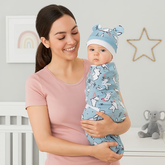 Couverture emmaillotage | Ultra-Douce - Mon P'tit Nid Bébé