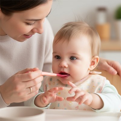 Cuillère bébé | Douceur Ergonomique - Mon P'tit Nid Bébé