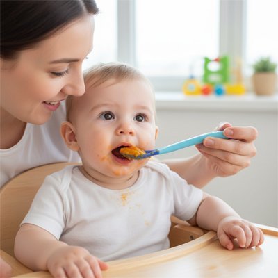Cuillère bébé | Douceur Ergonomique - Mon P'tit Nid Bébé