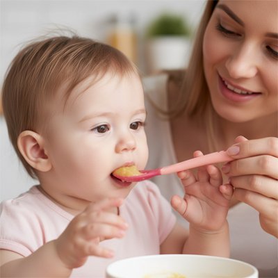 Cuillère bébé | Douceur Ergonomique - Mon P'tit Nid Bébé