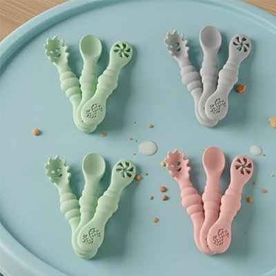 Cuillère bébé | Ergonomique - Mon P'tit Nid Bébé