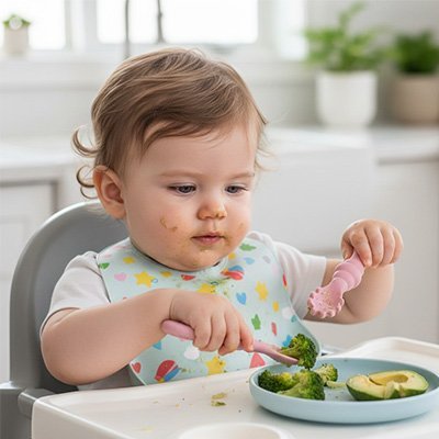 Cuillère bébé | Ergonomique - Mon P'tit Nid Bébé