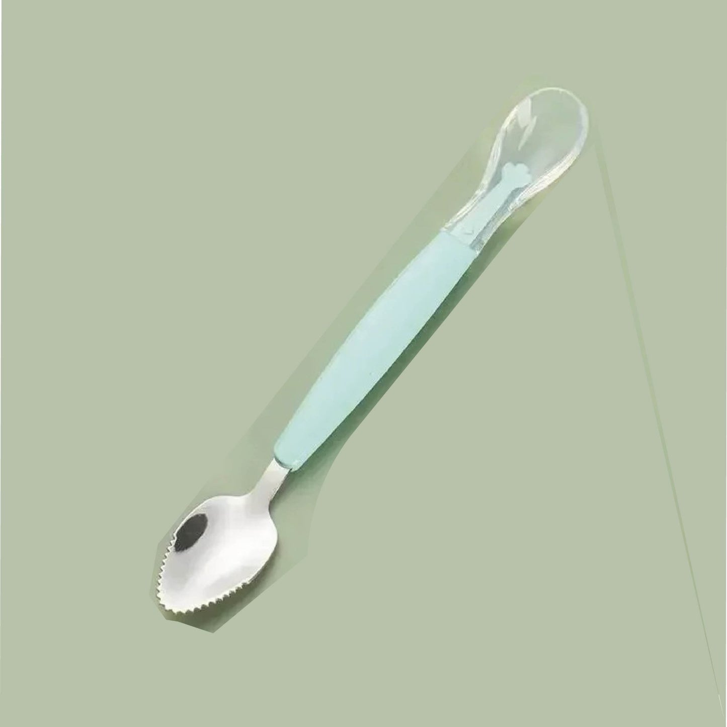 Cuillère bébé | Silicone Double Tête - Mon P'tit Nid Bébé