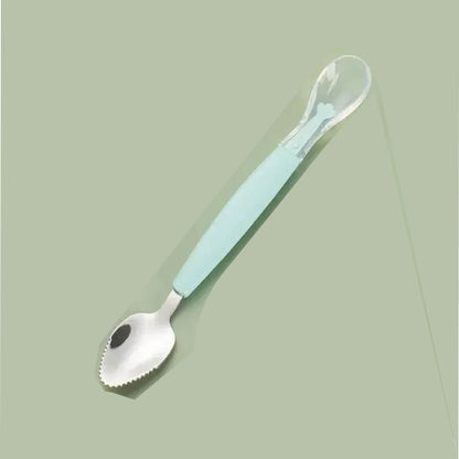 Cuillère bébé | Silicone Double Tête - Mon P'tit Nid Bébé