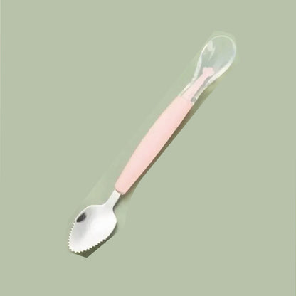 Cuillère bébé | Silicone Double Tête - Mon P'tit Nid Bébé
