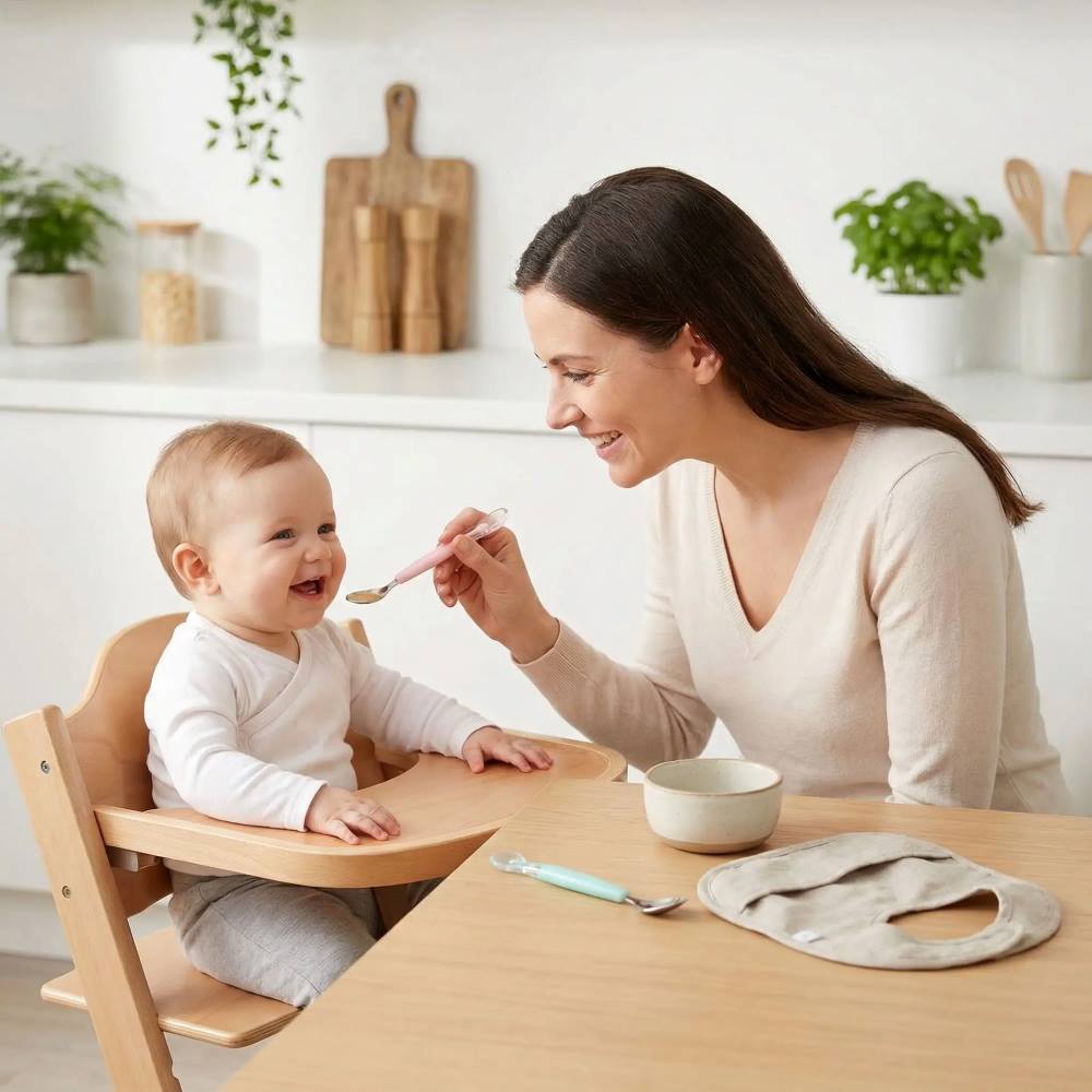 Cuillère bébé | Silicone Double Tête - Mon P'tit Nid Bébé