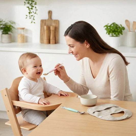 Cuillère bébé | Silicone Double Tête - Mon P'tit Nid Bébé