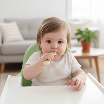 Cuillère bébé | Silicone Ergonomique - Mon P'tit Nid Bébé