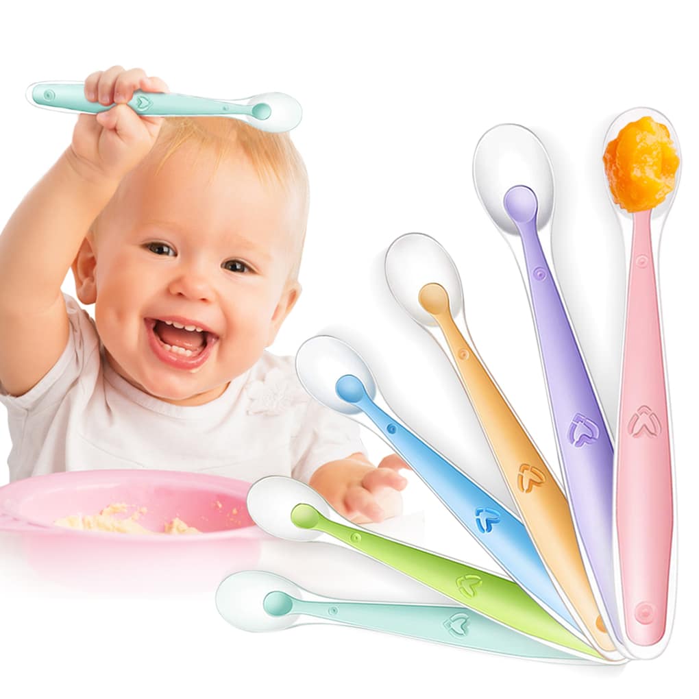Cuilleres bebe en silicone | Ultra douces - Mon P'tit Nid Bébé
