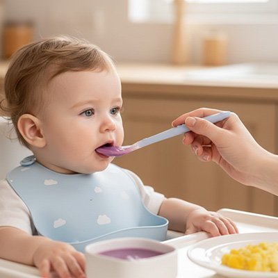 Cuilleres bebe en silicone | Ultra douces - Mon P'tit Nid Bébé