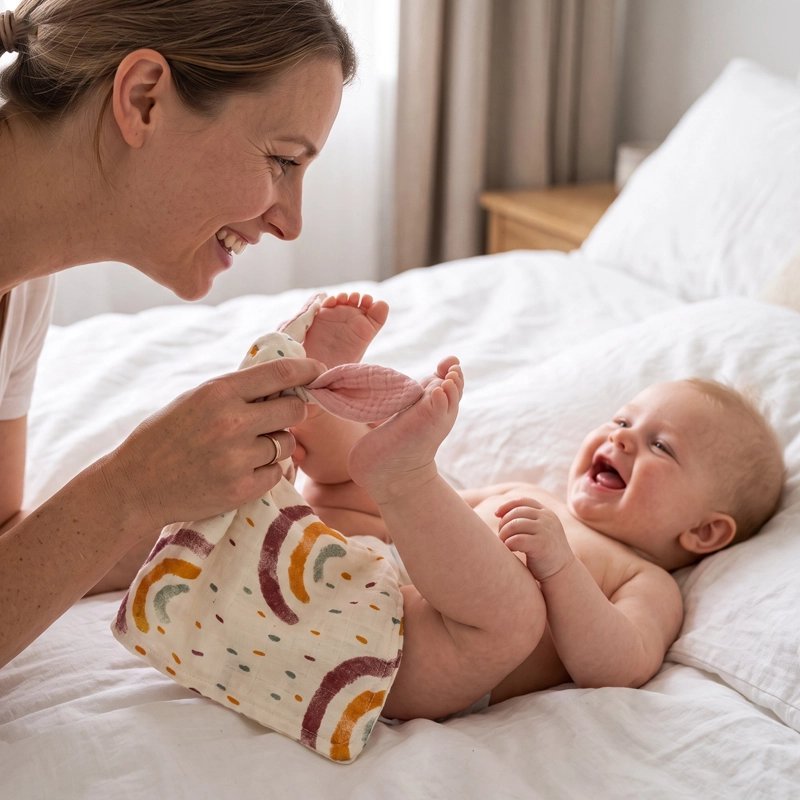 Doudou bebe | Coton Bio Ultra-Doux - Mon P'tit Nid Bébé