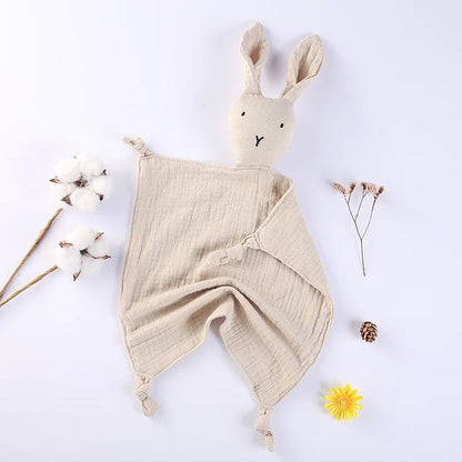 Doudou lapin gris