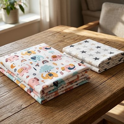 Drap housse lit bebe Respirant Ajusté 