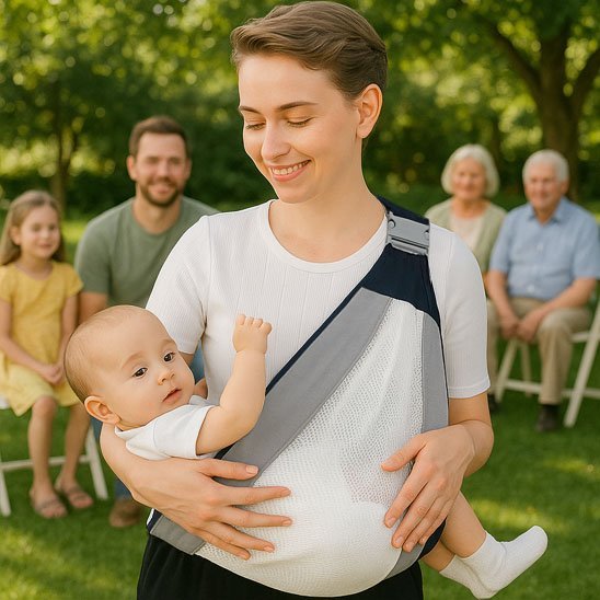 Écharpe de portage bébé | Confort Ergonomique - Mon P'tit Bébé