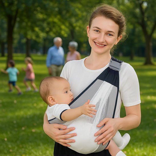 Écharpe de portage bébé | Confort Ergonomique - Mon P'tit Bébé