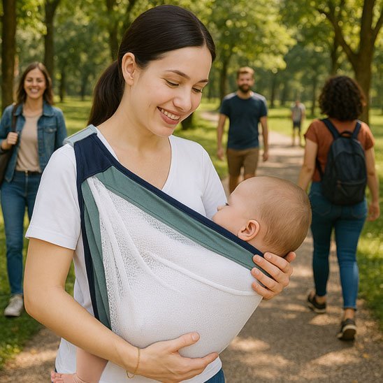 Écharpe de portage bébé | Confort Ergonomique - Mon P'tit Bébé