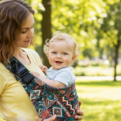 Écharpe de portage bébé | Ergonomique - Mon P'tit Nid Bébé