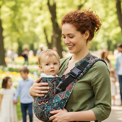 Écharpe de portage bébé | Ergonomique - Mon P'tit Nid Bébé