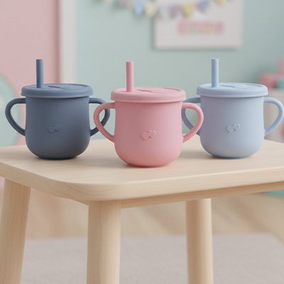 Gobelet bébé | Anti - fuite Confort - Mon P'tit Nid Bébé