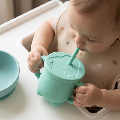 Gobelet bebe | Antifuite Autonome - Mon P'tit Nid Bébé