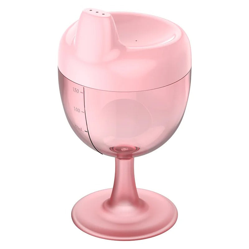 Gobelet bebe design verre a vin rose