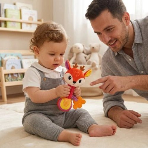 Hochet bébé | Évolutif et Sensoriel - Mon P'tit Nid Bébé