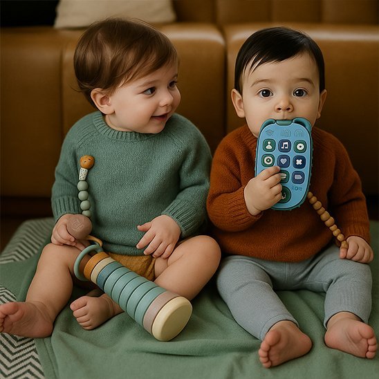 Jouet bebe | Silicone & Coloré - Mon P'tit Nid Bébé