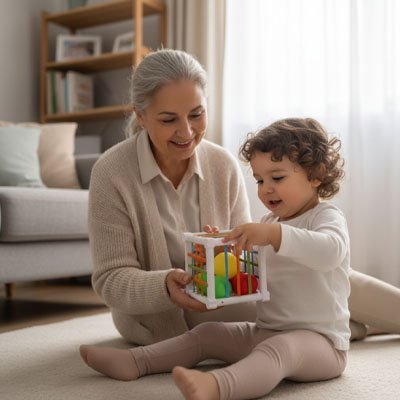 Jouet éveil bébé | Sensoriel Coloré - Mon P'tit Nid Bébé