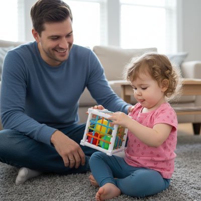Jouet éveil bébé | Sensoriel Coloré - Mon P'tit Nid Bébé