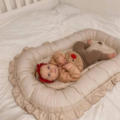 Lit bébé | Cocon Coton Portable - Mon P'tit Nid Bébé