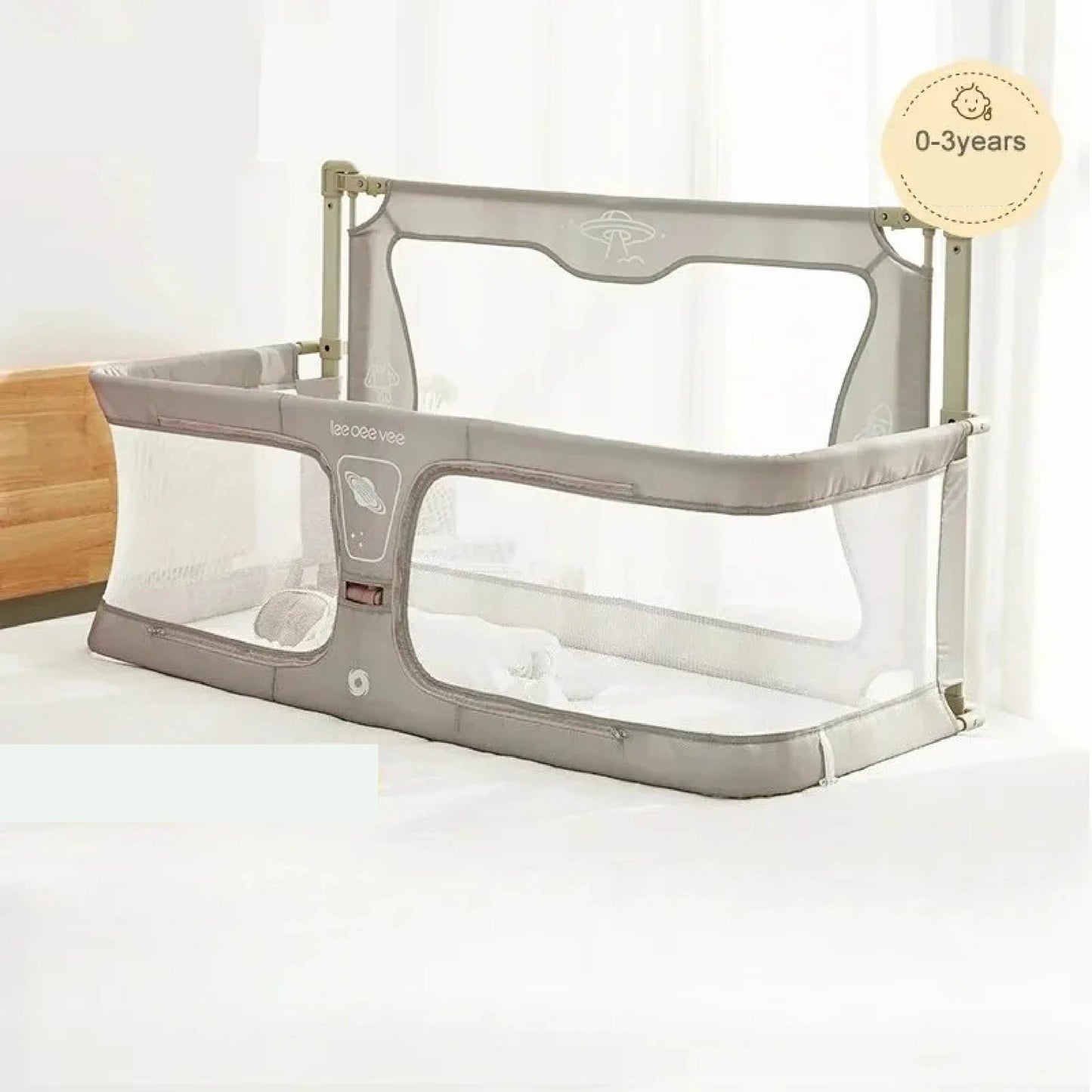 Lit bebe cododo pliable beige