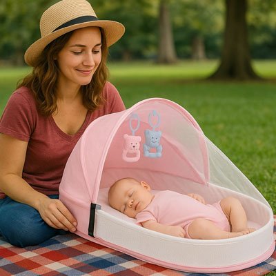 Lit bebe de voyage | Ultra - Compact - Mon P'tit Bébé