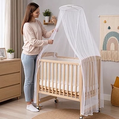 Moustiquaire lit bébé | Protection Ultra-Fine - Mon P'tit Nid Bébé