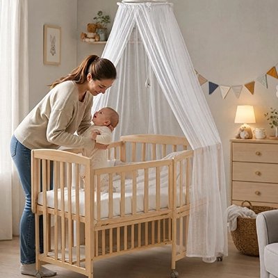 Moustiquaire lit bébé | Protection Ultra-Fine - Mon P'tit Nid Bébé