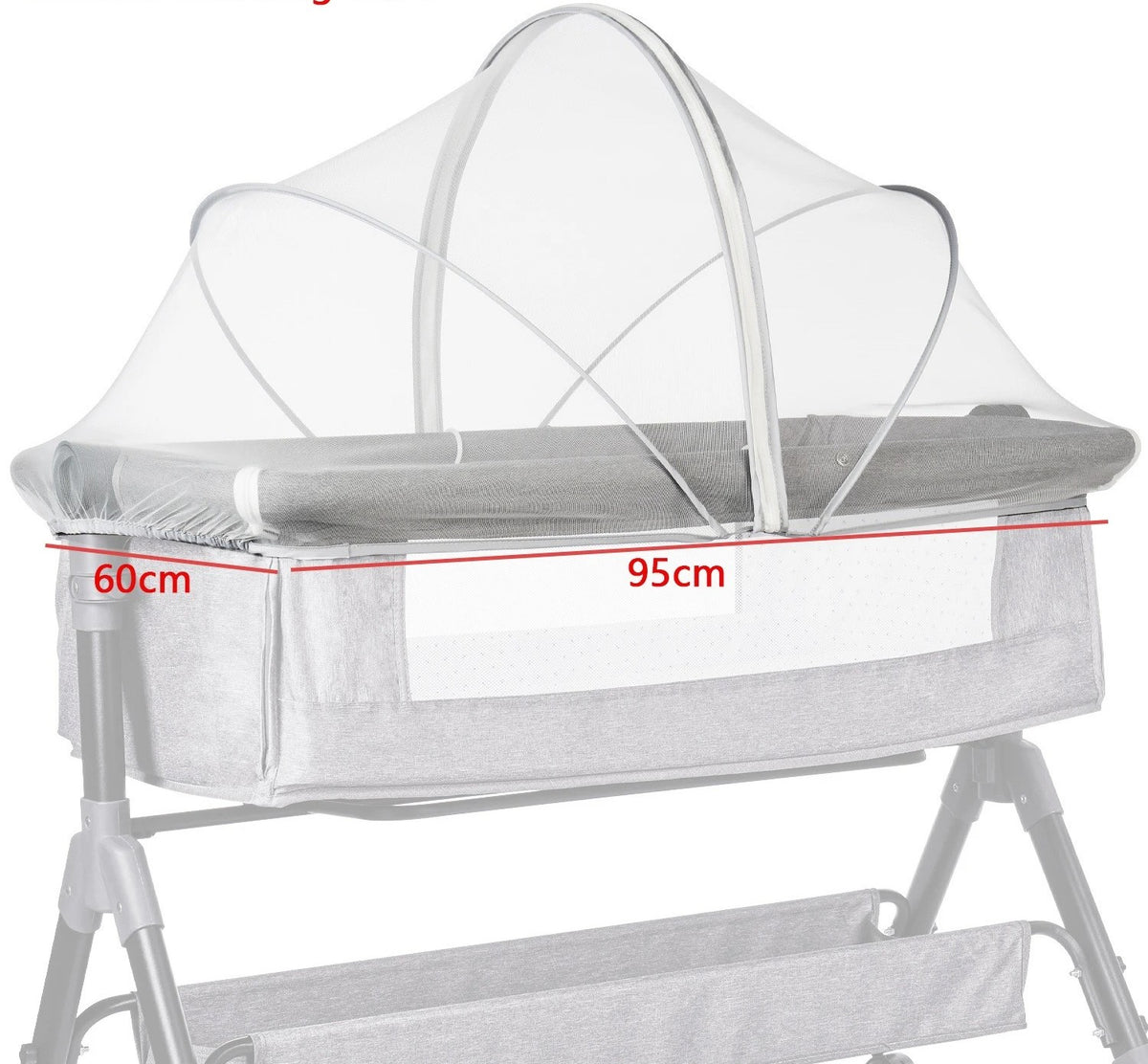 Moustiquaires lit bebe voile apaisant gris