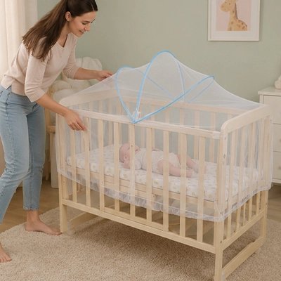 Moustiquaires lit bebe voile de serenite