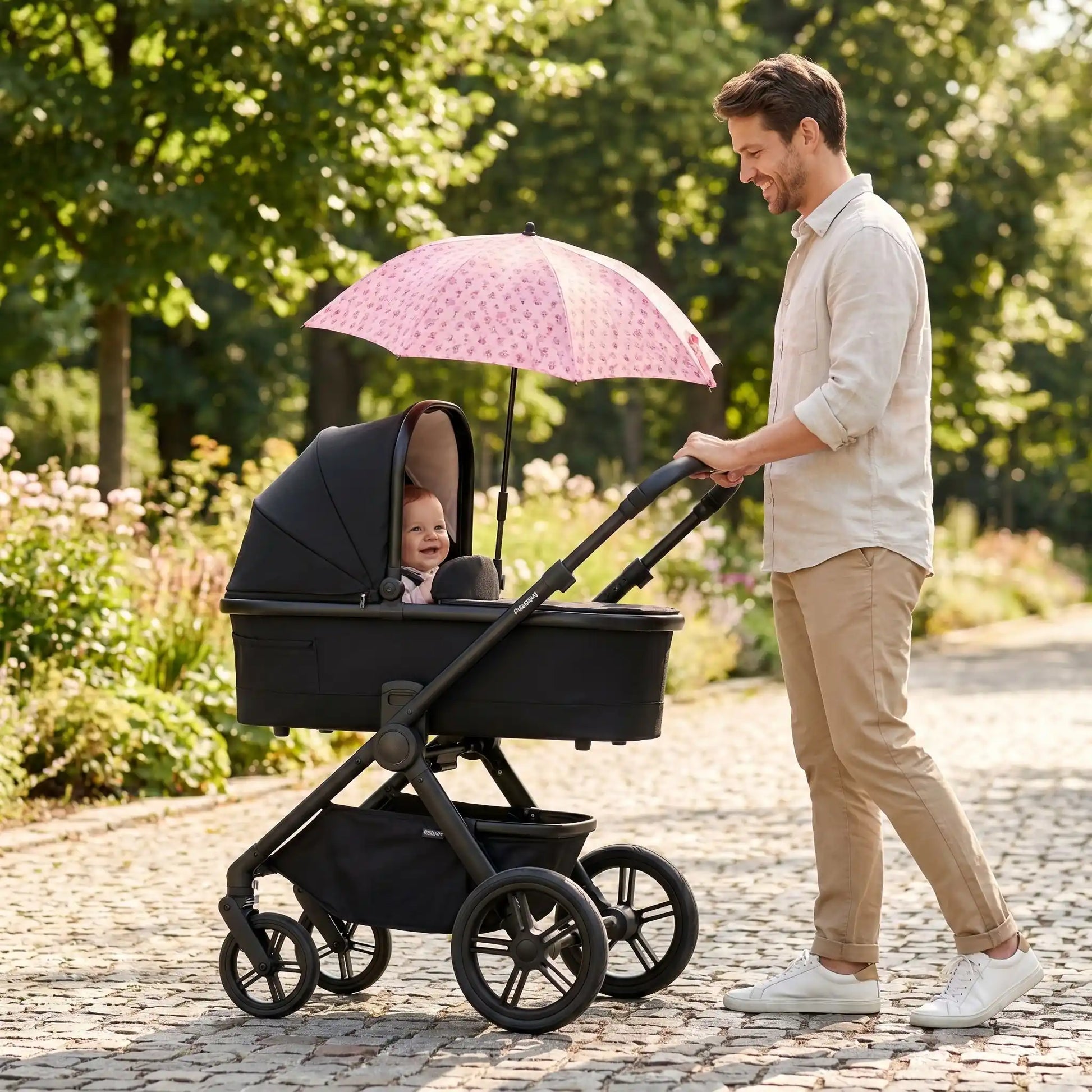 Ombrelle poussette confort et style papa et bebe