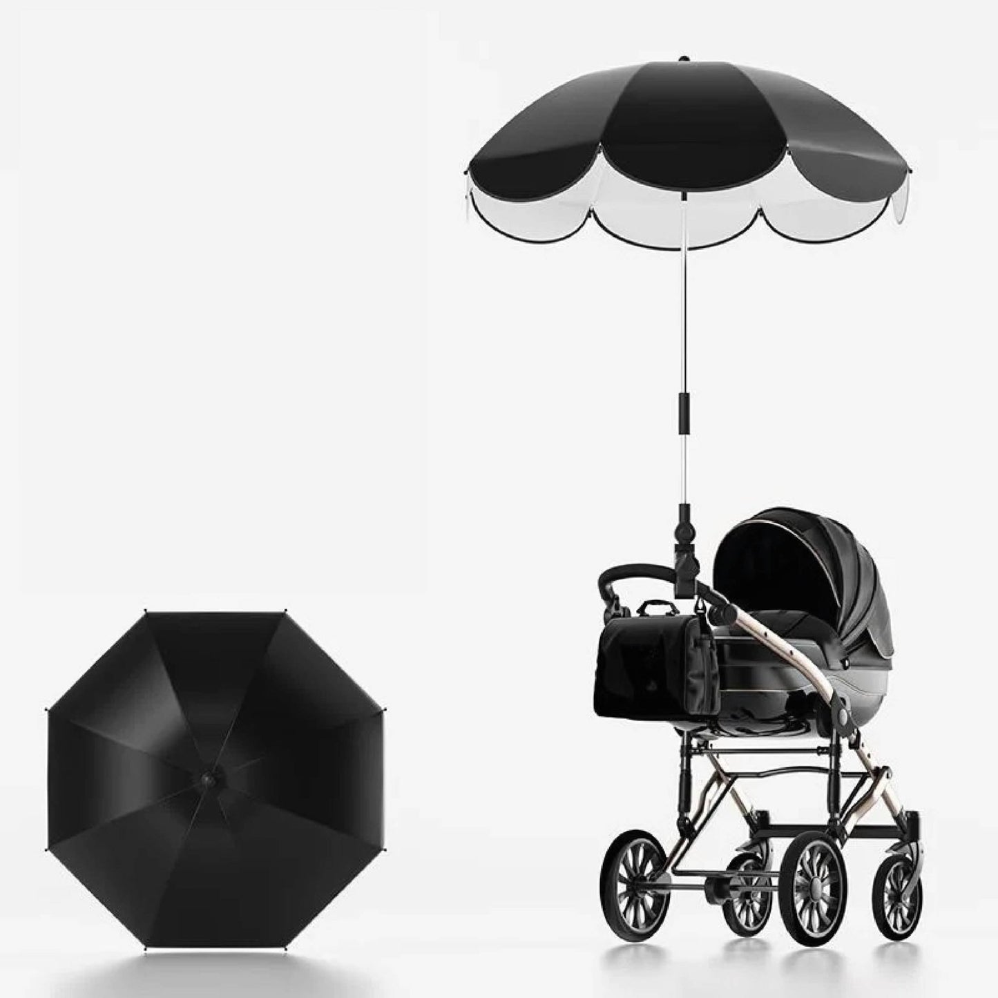 Ombrelle poussette | Protection Universelle - Mon P'tit Nid Bébé