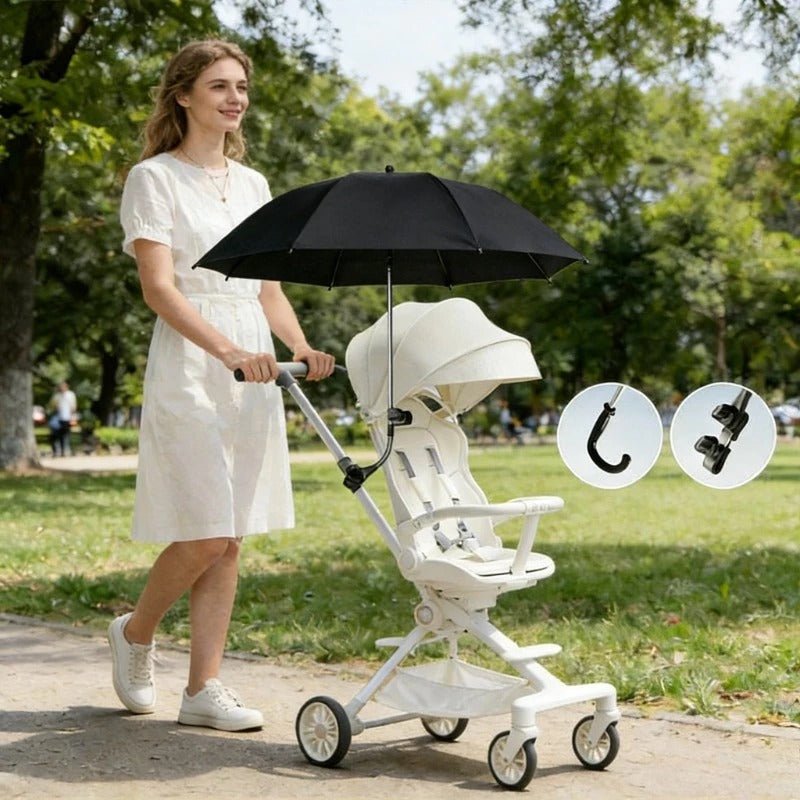 Ombrelle poussette | Protection UV Florale - Mon P'tit Nid Bébé