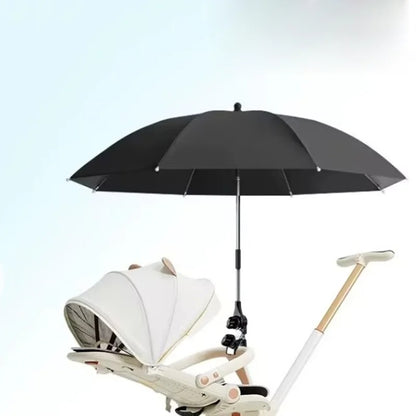Ombrelle poussette rotative noir