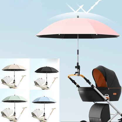 Ombrelle poussette rotative protection efficace