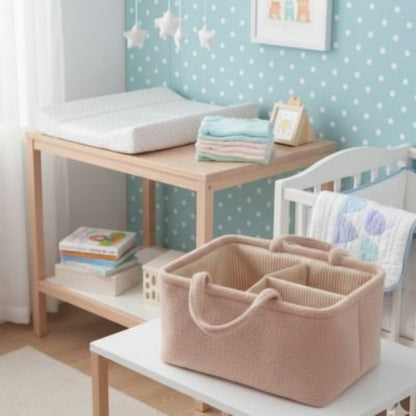 Panier de rangement bebe style et design le panier est sur la table