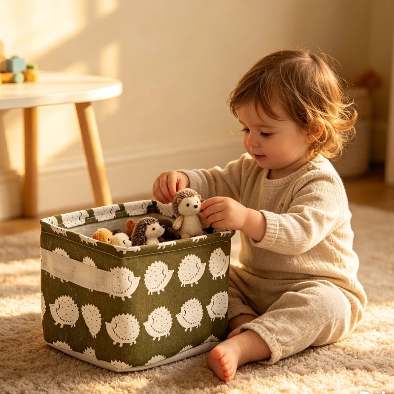 Panier rangement bebe cocon bébé range ses affaires