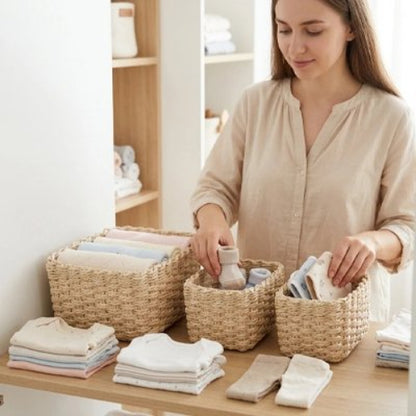 Panier rangement bebe elegance fonctionnelle maman range dans son panier