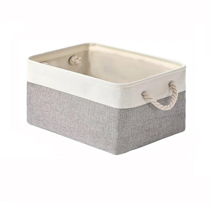 Panier rangement bebe elegant et pratique blanc gris