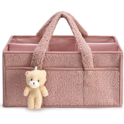 Panier rangement bebe organisateur efficace rose